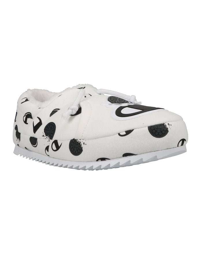 Champion Mens Slippers NZ - University Oreo® White/Black ( 5867-SAWYE )